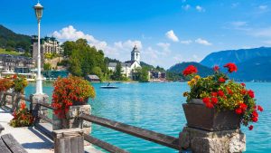 Klima Sankt Wolfgang im Salzkammergut temperatur, klimat och väder året runt