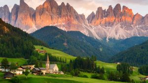 Klima Dolomiterna temperatur, klimat och väder året runt